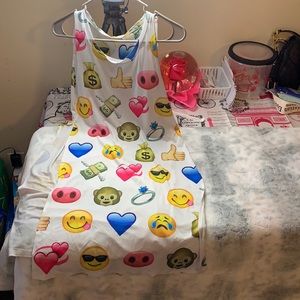 Dress with splits on both sides